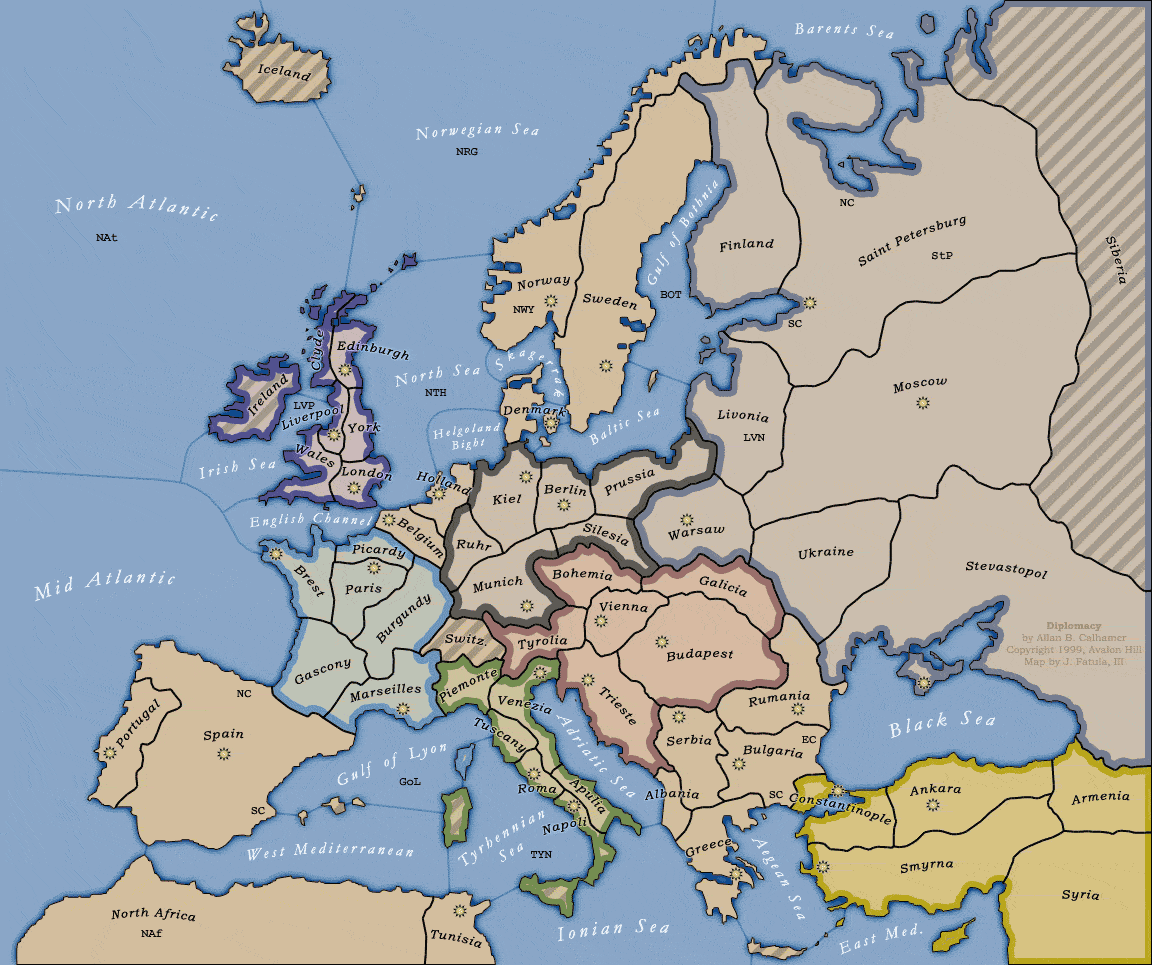 provinces on the Diplomacy