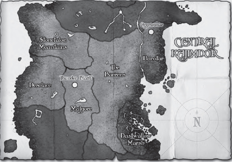 world of warcraft map kalimdor. [ Central Kalimdor ] [x]